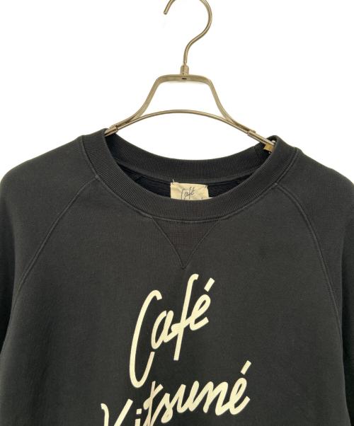 maison kitsune（メゾンキツネ）maison kitsune (メゾンキツネ) スウェット ブラック サイズ:Lの古着・服飾アイテム