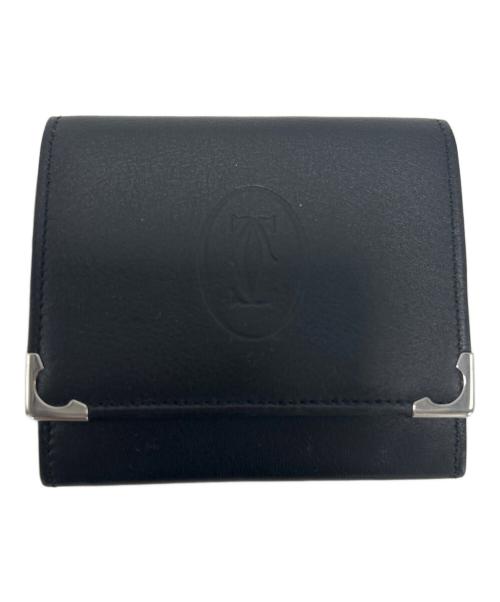 Cartier（カルティエ）Cartier (カルティエ) 小銭入れ ブラック×ブラウンの古着・服飾アイテム