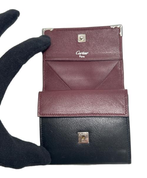 Cartier（カルティエ）Cartier (カルティエ) 小銭入れ ブラック×ブラウンの古着・服飾アイテム