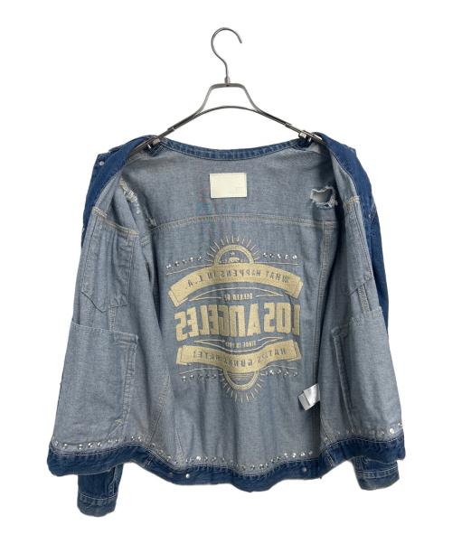 GYDA（ジェイダ）GYDA (ジェイダ) デニムジャケット インディゴ サイズ:Fの古着・服飾アイテム