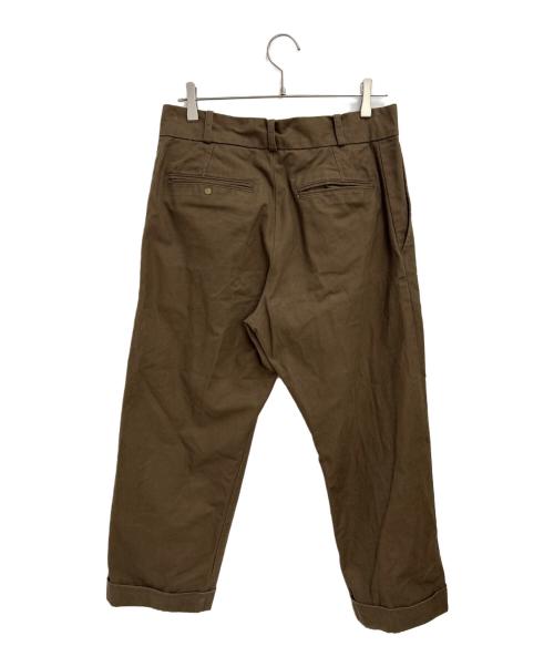 FUJITO（フジト）FUJITO (フジト) コットンワイドパンツ ブラウン サイズ:32の古着・服飾アイテム