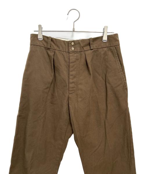 FUJITO（フジト）FUJITO (フジト) コットンワイドパンツ ブラウン サイズ:32の古着・服飾アイテム