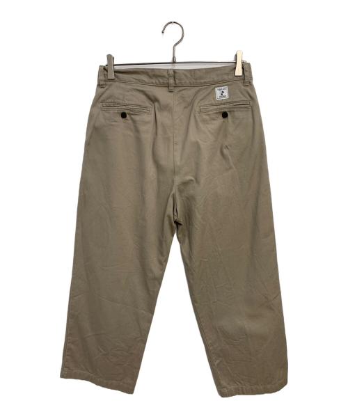 threads&THINGS（スレッズ アンド シングス）threads&THINGS (スレッズ アンド シングス) コットンチノ2タックパンツ グレー サイズ:SIZE 76cm（W30）の古着・服飾アイテム