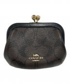 COACHコーチ）の古着「カードケース」｜ブラウン×ブラック