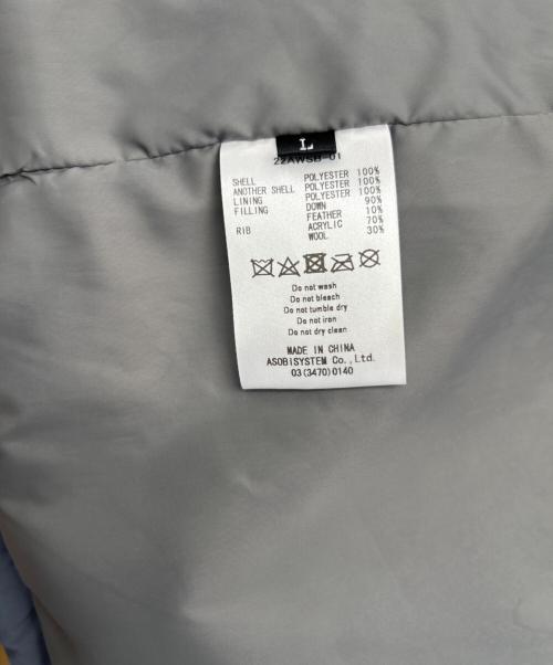 Peep inside head（ピープインサイドヘッド）Peep inside head (ピープインサイドヘッド) ダウンジャケット グレー系 サイズ:Lの古着・服飾アイテム