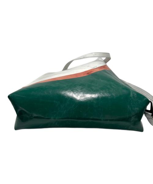 FREITAG（フライターグ）FREITAG (フライターグ) 2WAYトートバッグ グリーン×ホワイト×レッドの古着・服飾アイテム
