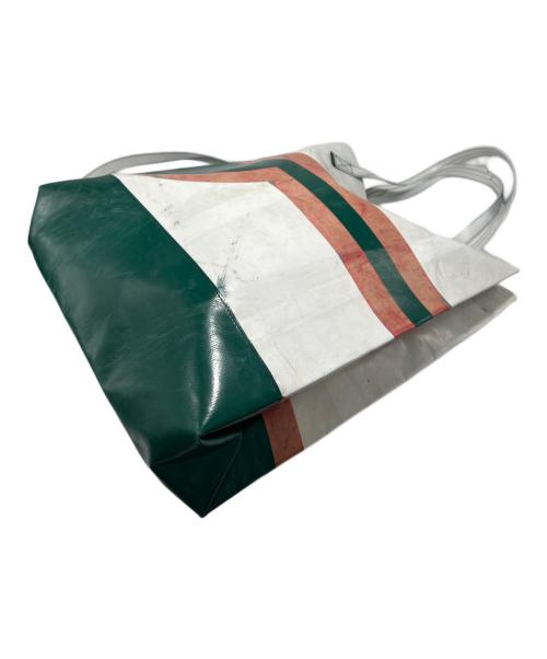 FREITAG（フライターグ）FREITAG (フライターグ) 2WAYトートバッグ グリーン×ホワイト×レッドの古着・服飾アイテム