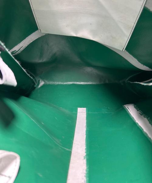 FREITAG（フライターグ）FREITAG (フライターグ) 2WAYトートバッグ グリーン×ホワイト×レッドの古着・服飾アイテム