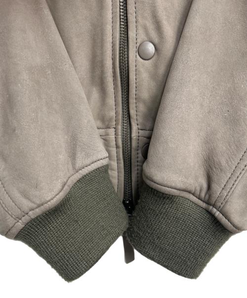 The Duffer of ST.George（ザ ダファーオブセントジョージ）The Duffer of ST.George (ザ ダファーオブセントジョージ) レザージャケット グレー サイズ:Lの古着・服飾アイテム