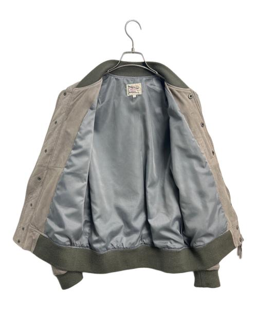 The Duffer of ST.George（ザ ダファーオブセントジョージ）The Duffer of ST.George (ザ ダファーオブセントジョージ) レザージャケット グレー サイズ:Lの古着・服飾アイテム