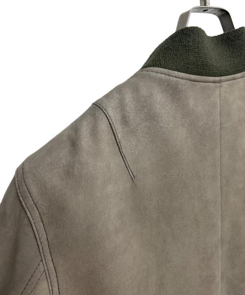 The Duffer of ST.George（ザ ダファーオブセントジョージ）The Duffer of ST.George (ザ ダファーオブセントジョージ) レザージャケット グレー サイズ:Lの古着・服飾アイテム