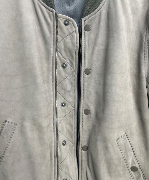 The Duffer of ST.George（ザ ダファーオブセントジョージ）The Duffer of ST.George (ザ ダファーオブセントジョージ) レザージャケット グレー サイズ:Lの古着・服飾アイテム