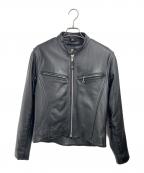 Liugoo Leathersリューグーレザーズ）の古着「ライナー付レザージャケット」｜ブラック