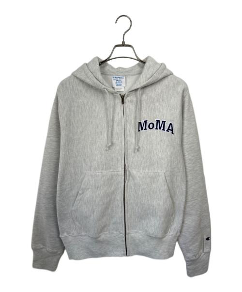 MoMA（モマ）MoMA (モマ) Champion REVERSE WEAVE (チャンピオン リバース ウィーブ) ジップパーカー グレー サイズ:Mの古着・服飾アイテム