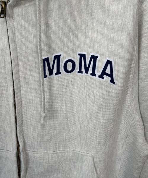 MoMA（モマ）MoMA (モマ) Champion REVERSE WEAVE (チャンピオン リバース ウィーブ) ジップパーカー グレー サイズ:Mの古着・服飾アイテム