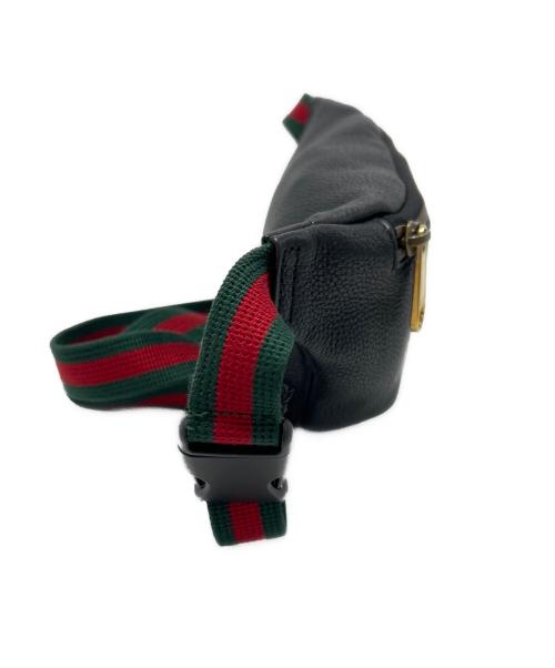 GUCCI（グッチ）GUCCI (グッチ) スモールベルトバッグ ブラックの古着・服飾アイテム