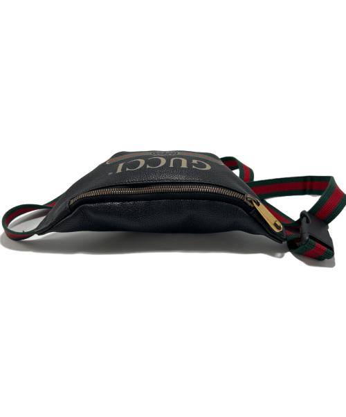 GUCCI（グッチ）GUCCI (グッチ) スモールベルトバッグ ブラックの古着・服飾アイテム