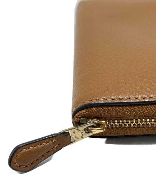 COACH（コーチ）COACH (コーチ) 刺繍ラウンドファスナー財布 ブラウン系の古着・服飾アイテム