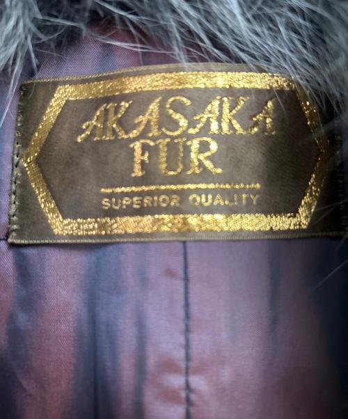 SAGA MINK（サガミンク）SAGA MINK (サガミンク) 毛皮ロングコート グレー サイズ:-の古着・服飾アイテム