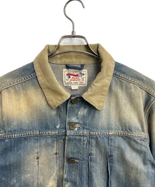 DIESEL（ディーゼル）DIESEL (ディーゼル) ヴィンテージ加工デニムジャケット インディゴ サイズ:XLの古着・服飾アイテム