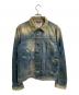 DIESEL（ディーゼル）の古着「ヴィンテージ加工デニムジャケット」｜インディゴ