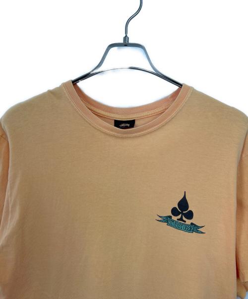 stussy（ステューシー）stussy (ステューシー) 半袖カットソー オレンジ サイズ:Mの古着・服飾アイテム