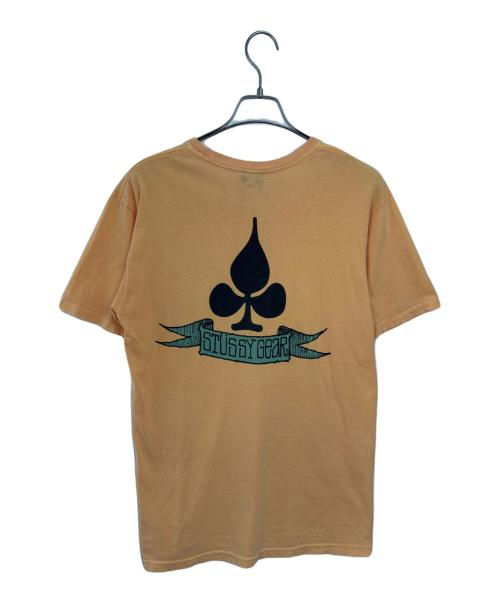 stussy（ステューシー）stussy (ステューシー) 半袖カットソー オレンジ サイズ:Mの古着・服飾アイテム