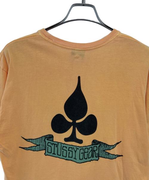 stussy（ステューシー）stussy (ステューシー) 半袖カットソー オレンジ サイズ:Mの古着・服飾アイテム