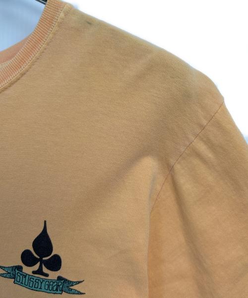 stussy（ステューシー）stussy (ステューシー) 半袖カットソー オレンジ サイズ:Mの古着・服飾アイテム