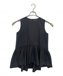 TSURU by MARIKO OIKAWA（ツルバイマリコオイカワ）の古着「ノースリーブブラウス」｜ブラック