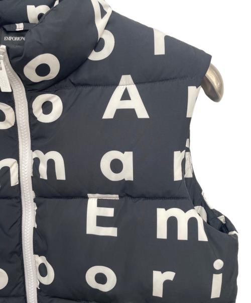 EMPORIO ARMANI（エンポリオアルマーニ）EMPORIO ARMANI (エンポリオアルマーニ) 中綿ベスト ブラック サイズ:12Aの古着・服飾アイテム