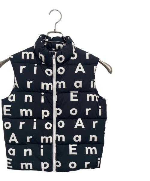 EMPORIO ARMANI（エンポリオアルマーニ）EMPORIO ARMANI (エンポリオアルマーニ) 中綿ベスト ブラック サイズ:12Aの古着・服飾アイテム