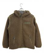 AVIREXアヴィレックス）の古着「ボアフリースフーデッドジャケット」｜オリーブ