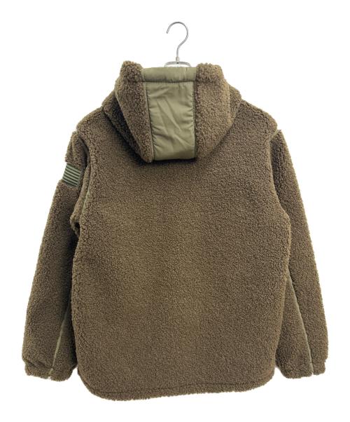 AVIREX（アヴィレックス）AVIREX (アヴィレックス) ボアフリースフーデッドジャケット オリーブ サイズ:XLの古着・服飾アイテム