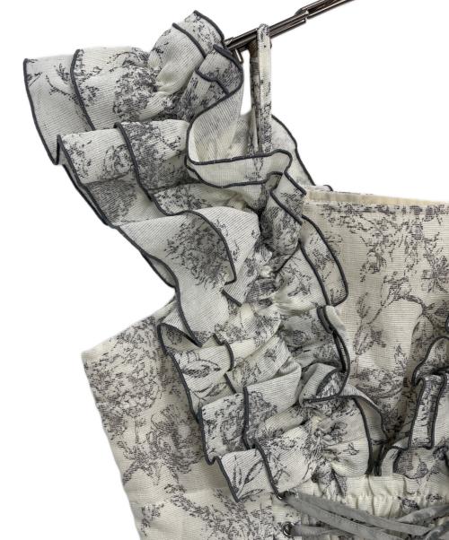 DazzliN（ダズリン）DazzliN (ダズリン) ノースリーブ・キャミソールワンピース アイボリー×ブラック サイズ:Mの古着・服飾アイテム