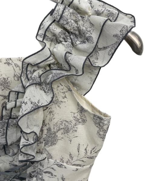 DazzliN（ダズリン）DazzliN (ダズリン) ノースリーブ・キャミソールワンピース アイボリー×ブラック サイズ:Mの古着・服飾アイテム