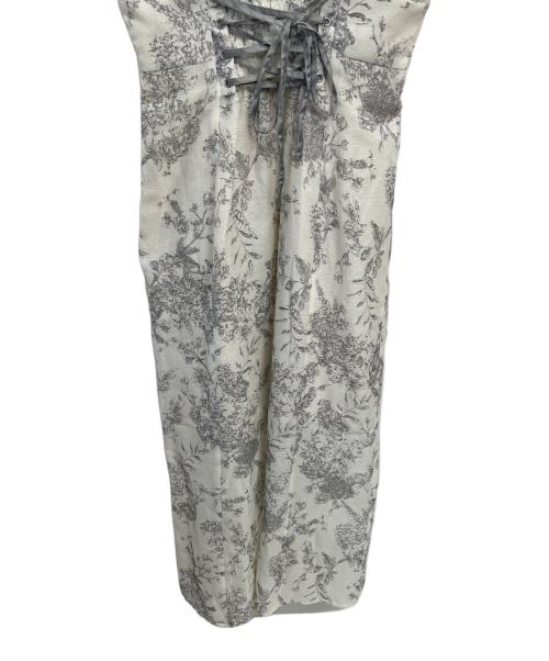 DazzliN（ダズリン）DazzliN (ダズリン) ノースリーブ・キャミソールワンピース アイボリー×ブラック サイズ:Mの古着・服飾アイテム