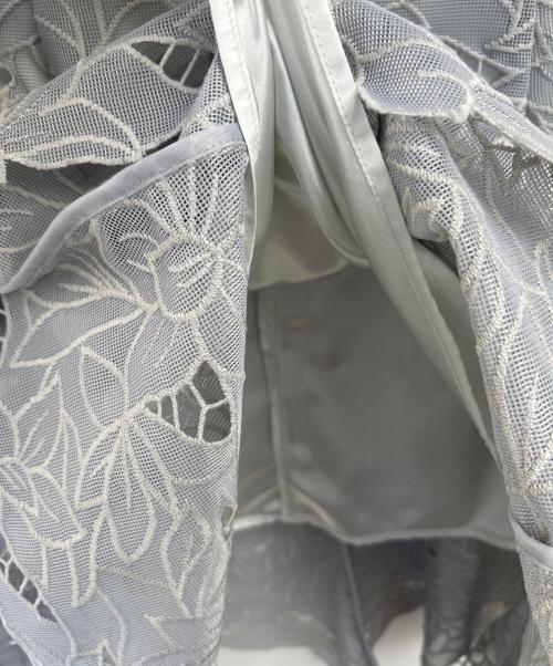 Snidel（スナイデル）Snidel (スナイデル) カットワークセミフレアスカート グレー サイズ:1の古着・服飾アイテム