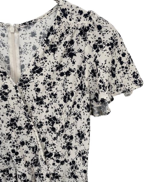 FRAY ID（フレイ アイディー）FRAY ID (フレイ アイディー) 半袖ワンピース アイボリー×ブラック サイズ:1の古着・服飾アイテム