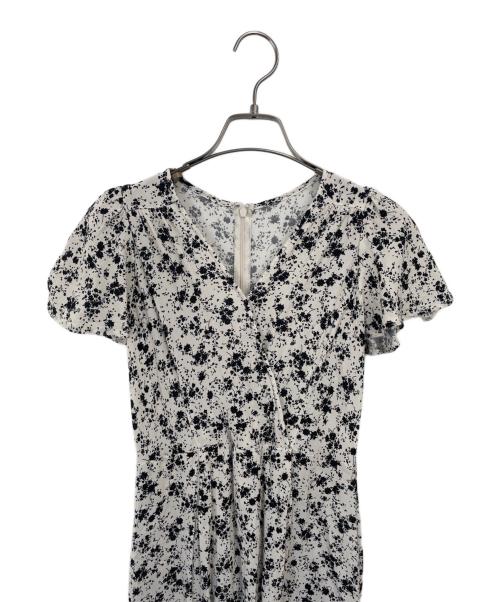 FRAY ID（フレイ アイディー）FRAY ID (フレイ アイディー) 半袖ワンピース アイボリー×ブラック サイズ:1の古着・服飾アイテム