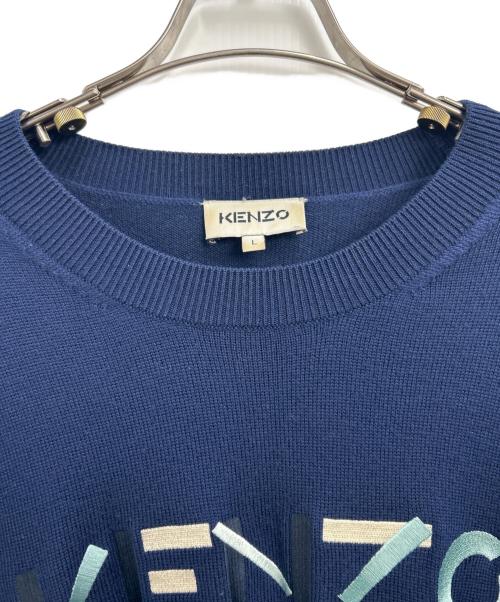 KENZO（ケンゾー）KENZO (ケンゾー) 薄手ニット ネイビー サイズ:Lの古着・服飾アイテム