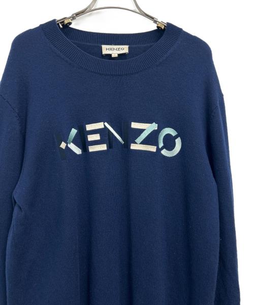 KENZO（ケンゾー）KENZO (ケンゾー) 薄手ニット ネイビー サイズ:Lの古着・服飾アイテム