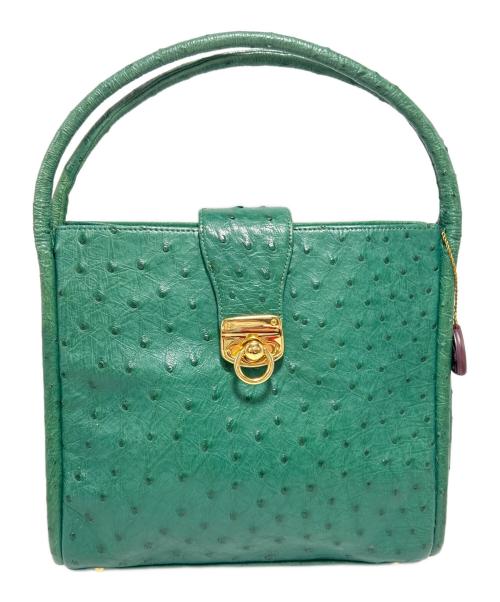 -（-）- (-) ハンドバッグ グリーンの古着・服飾アイテム