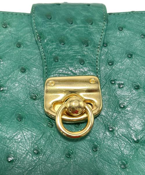 -（-）- (-) ハンドバッグ グリーンの古着・服飾アイテム