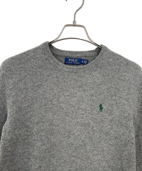 POLO RALPH LAUREN（ポロ・ラルフローレン）POLO RALPH LAUREN (ポロ・ラルフローレン) 厚手ニット グレー サイズ:XSの古着・服飾アイテム