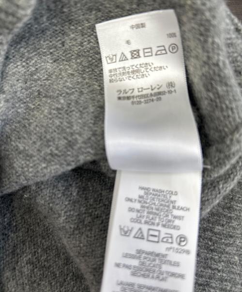 POLO RALPH LAUREN（ポロ・ラルフローレン）POLO RALPH LAUREN (ポロ・ラルフローレン) 厚手ニット グレー サイズ:XSの古着・服飾アイテム