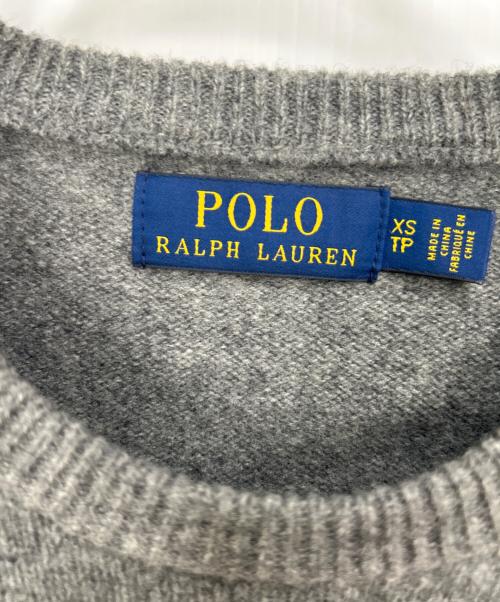 POLO RALPH LAUREN（ポロ・ラルフローレン）POLO RALPH LAUREN (ポロ・ラルフローレン) 厚手ニット グレー サイズ:XSの古着・服飾アイテム