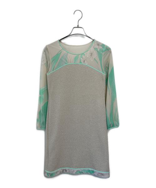 LEONARD FASHION（レオナールファッション）LEONARD FASHION (レオナールファッション) 長袖ワンピース ベージュ サイズ:38の古着・服飾アイテム