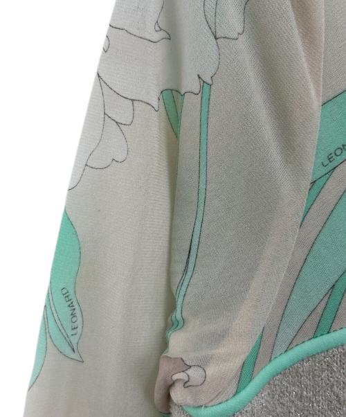 LEONARD FASHION（レオナールファッション）LEONARD FASHION (レオナールファッション) 長袖ワンピース ベージュ サイズ:38の古着・服飾アイテム