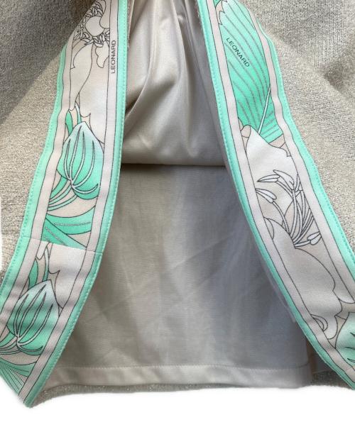 LEONARD FASHION（レオナールファッション）LEONARD FASHION (レオナールファッション) 長袖ワンピース ベージュ サイズ:38の古着・服飾アイテム